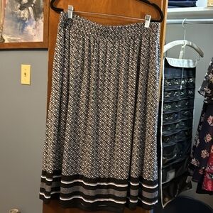 Croft & Barrow Elastic Waist Midi Skirt